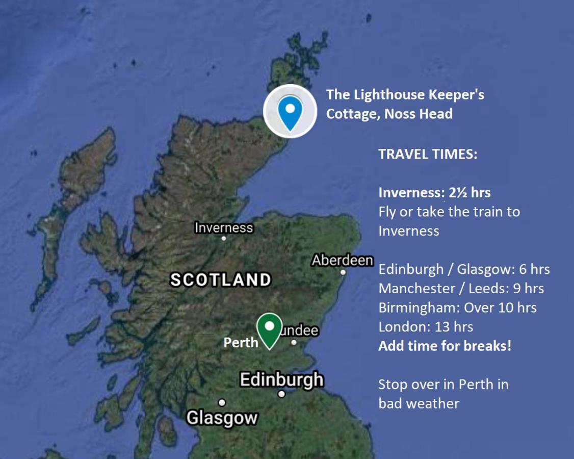 Self-Catering Lighthouse Keeper'S Cottage On The Nc500 Wick  Exteriér fotografie